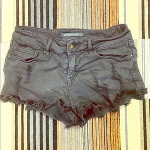 Super Short Black Denim Jean Shorts